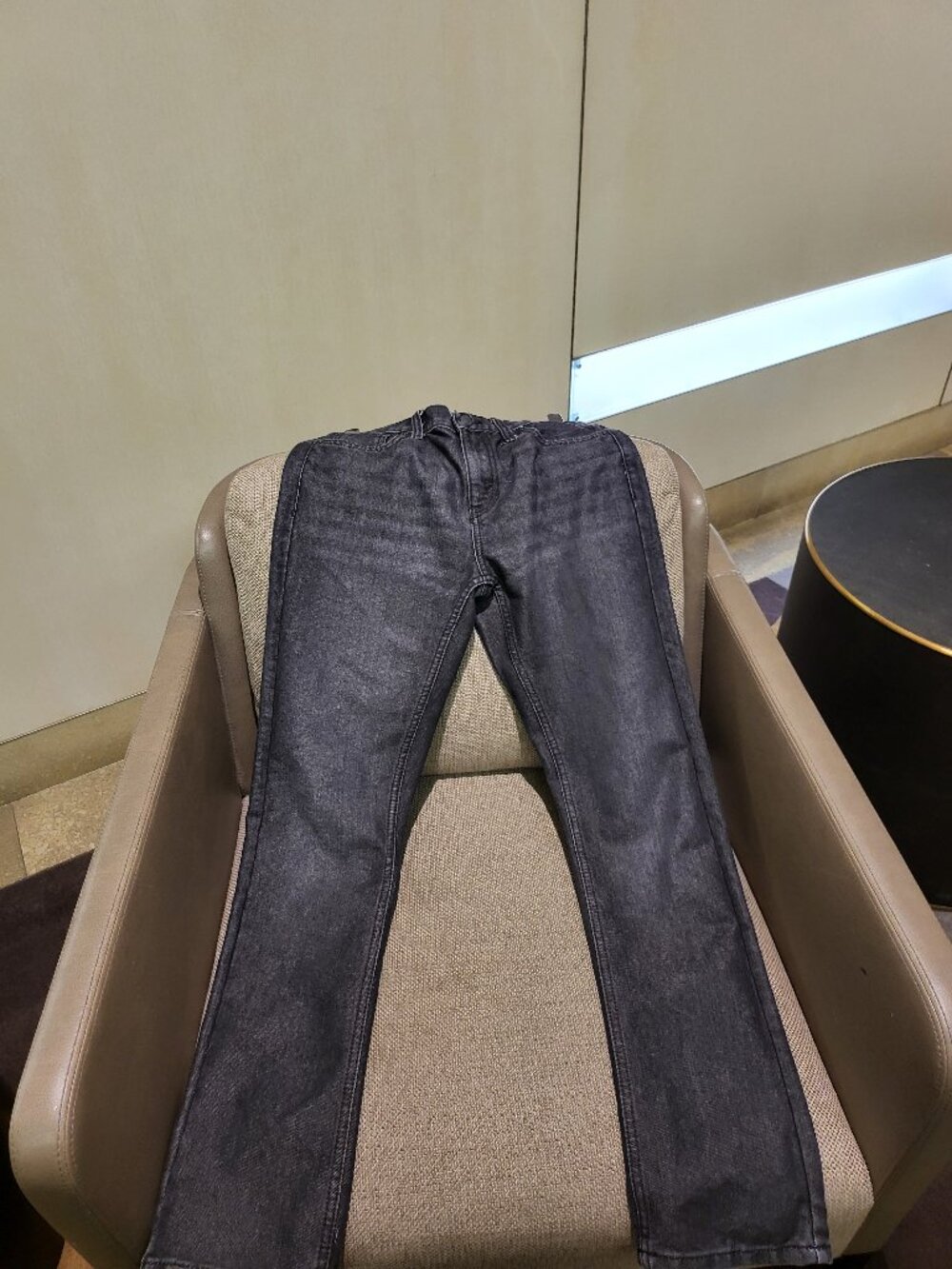 Black stone washed Boys Levis Jeans